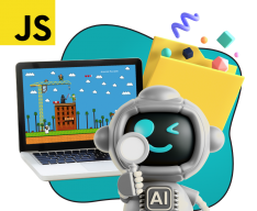 Язык программирования JavaScript + AI. Проектное обучение + геймификация + AI-помощники - КИБЕРшкола программирования для детей, компьютерные курсы для школьников, начинающих и подростков - KIBERone г. Елабуга