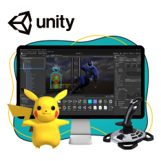 Мир игр на Unity 2D на популярном движке + AI-помощники - КИБЕРшкола программирования для детей, компьютерные курсы для школьников, начинающих и подростков - KIBERone г. Елабуга