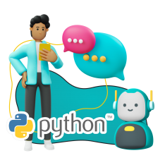 Умный чат-бот на Python - КИБЕРшкола программирования для детей, компьютерные курсы для школьников, начинающих и подростков - KIBERone г. Елабуга