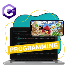 Программирование на C#. Удивительный мир 2D-игр - КИБЕРшкола программирования для детей, компьютерные курсы для школьников, начинающих и подростков - KIBERone г. Елабуга