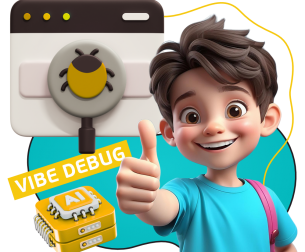 Тестирование & Vibe Debug. Охотники за багами - КИБЕРшкола программирования для детей, компьютерные курсы для школьников, начинающих и подростков - KIBERone г. Елабуга